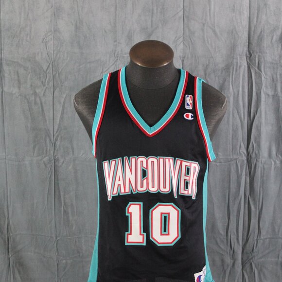 Vancouver Grizzlies Jersey (VTG) - Mike Bibby 10 by Champion - Men's Size 40 - Picture 4 of 11